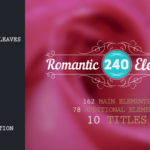 【AE模板】浪漫婚礼文字标题动画元素 Romantic Elements & Titles